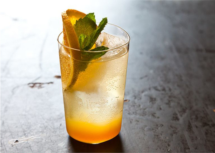 orange ginger mint soda